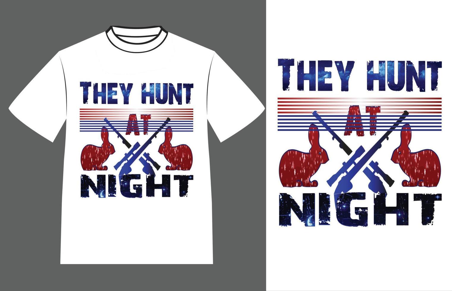 design de camiseta de tipografia de coelho de caça vetor