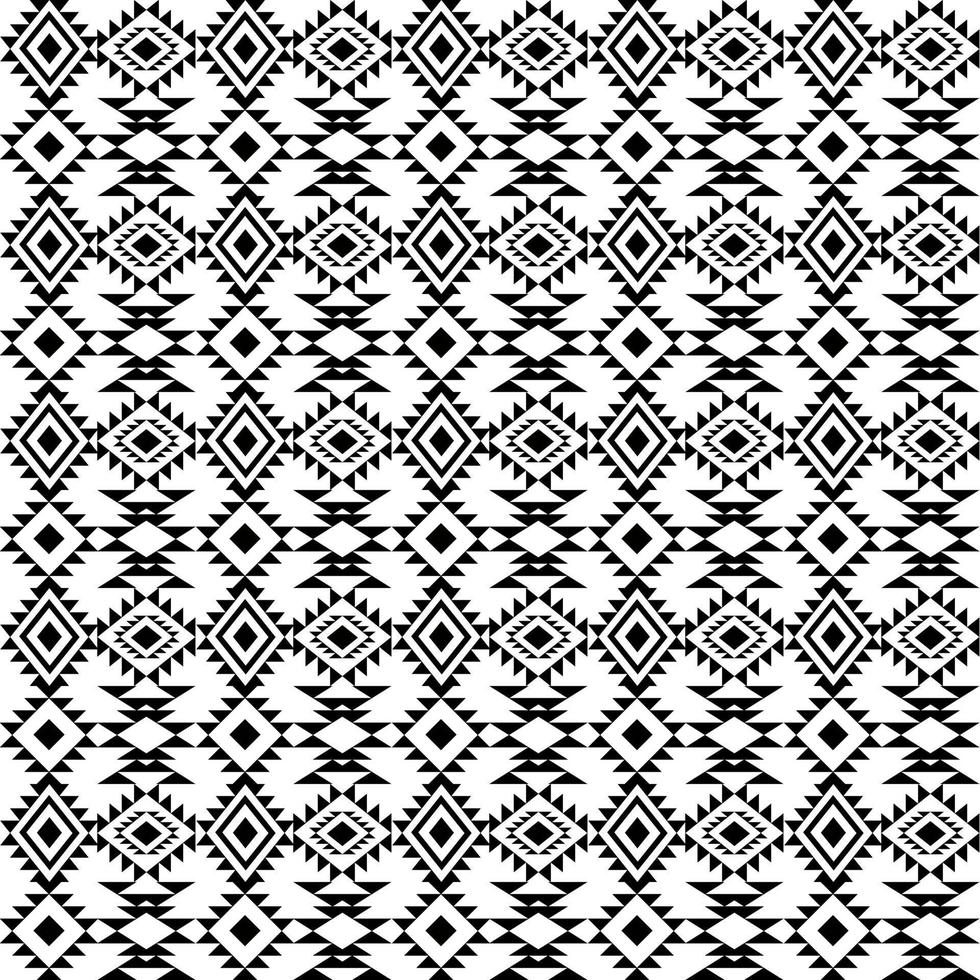 padrão geométrico preto e branco sem costura vetor