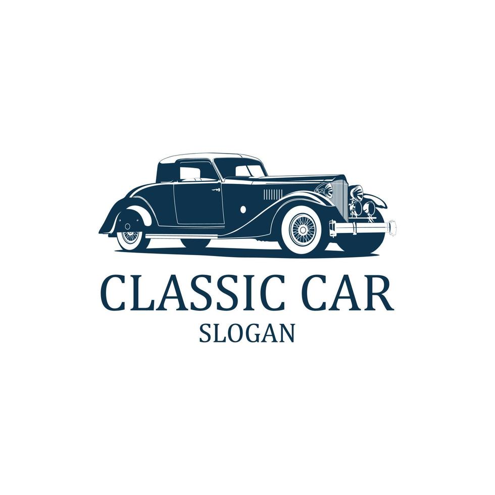 vetor de logotipo 6 de carro clássico.