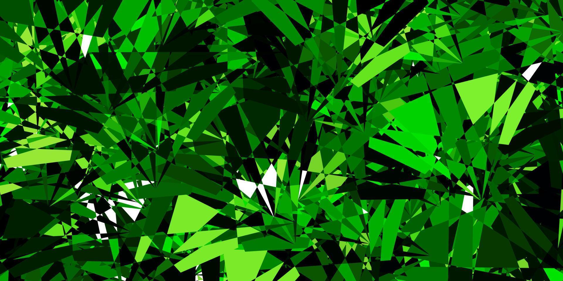 padrão de vetor verde escuro com formas poligonais.
