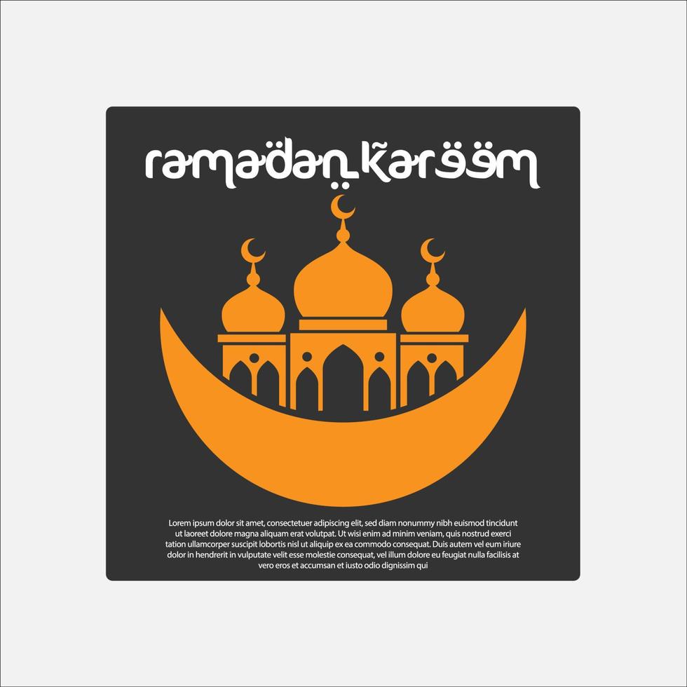 vetor do logotipo do ramadã