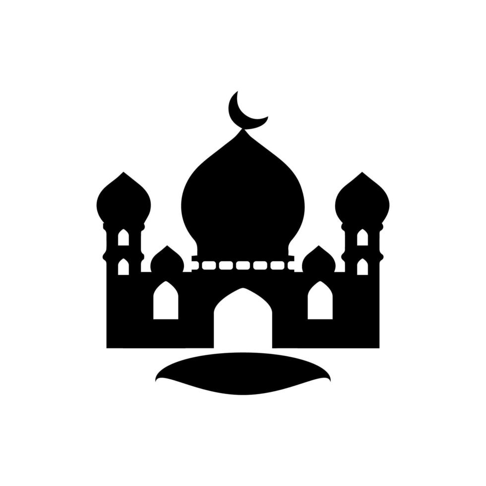 vetor de logotipo da mesquita ramadã