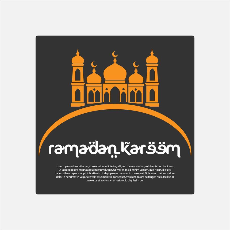 vetor do logotipo do ramadã