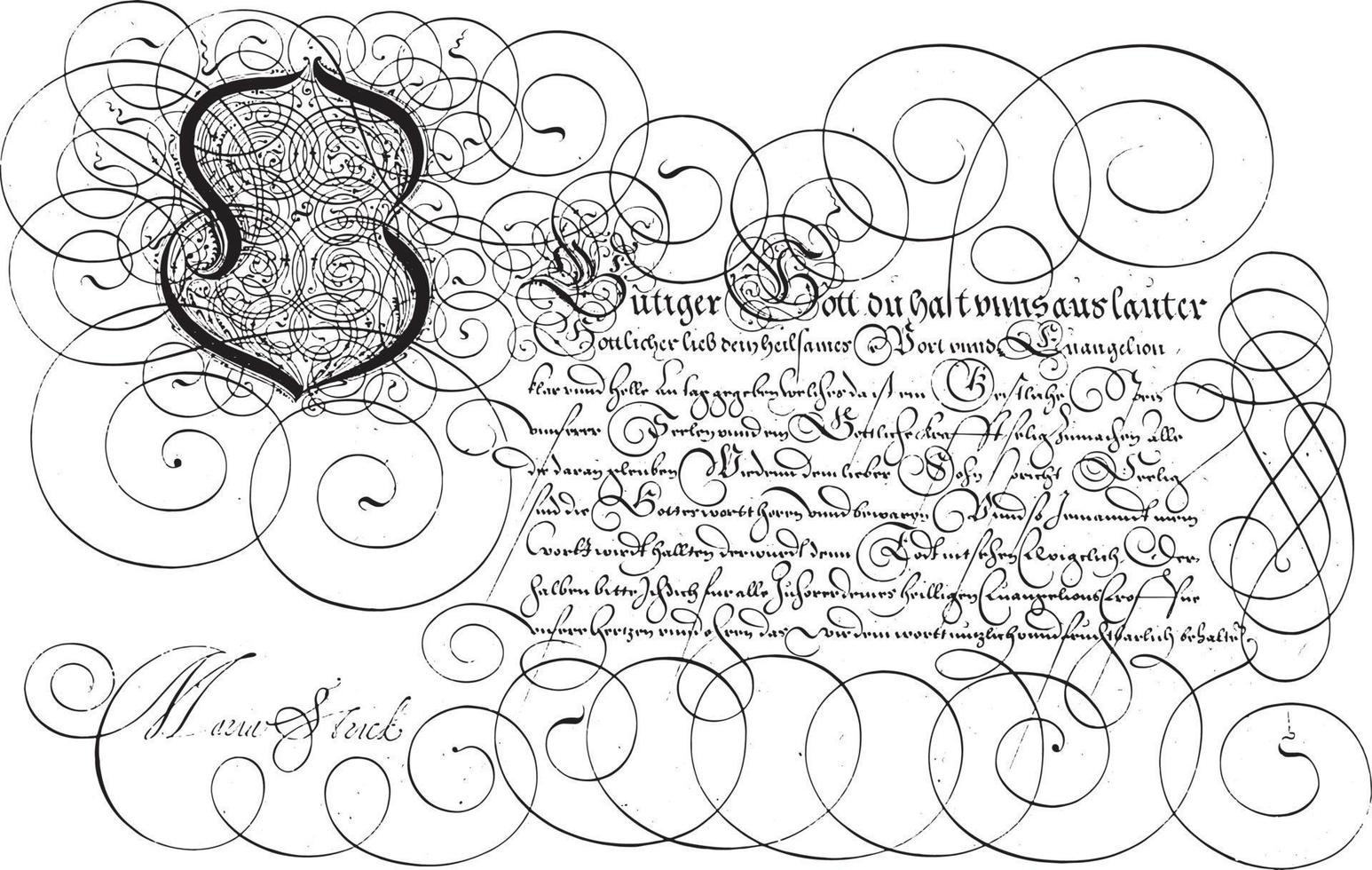 exemplo de escrita com o maiúsculo, ilustração vintage. vetor