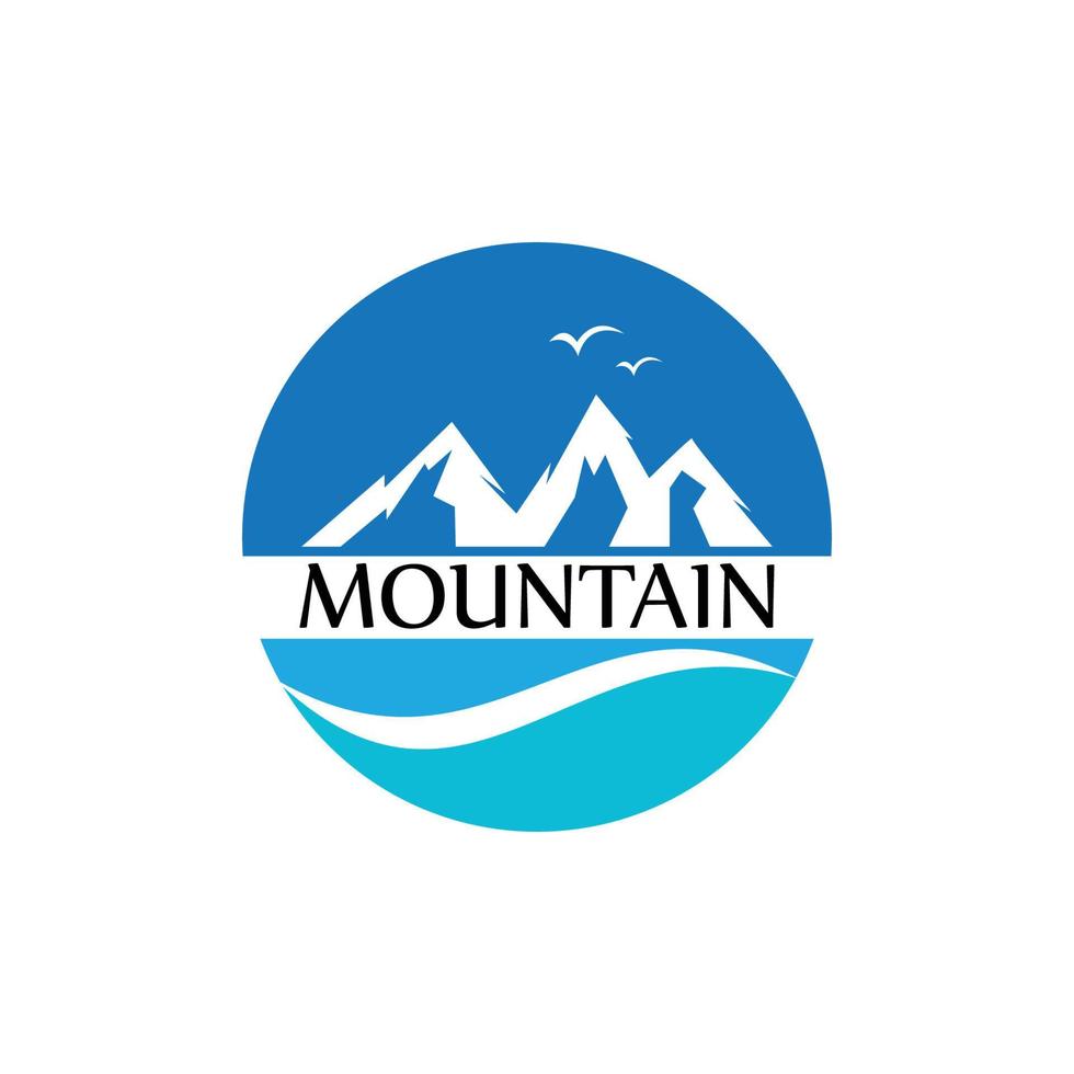 vetor de logotipo de montanhas