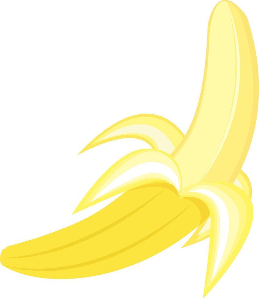 banana fresca, ilustração, vetor em fundo branco
