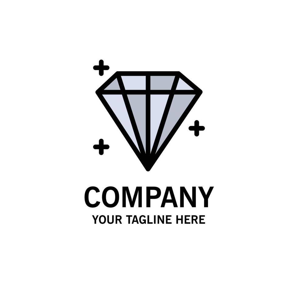 modelo de logotipo de negócios de usuário de joia de diamante cor lisa vetor