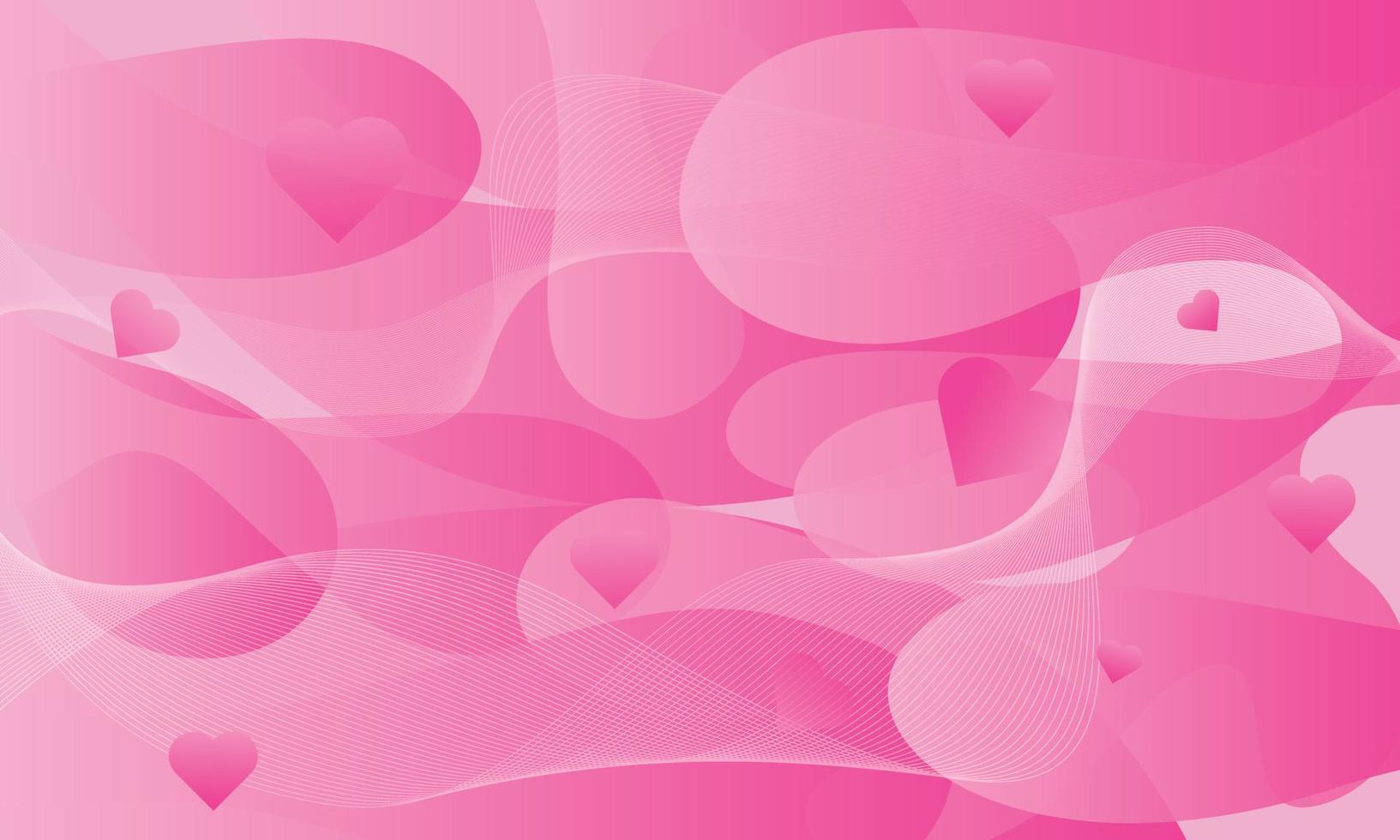 amo a ilustração de fundo de vetor abstrato líquido rosa coração
