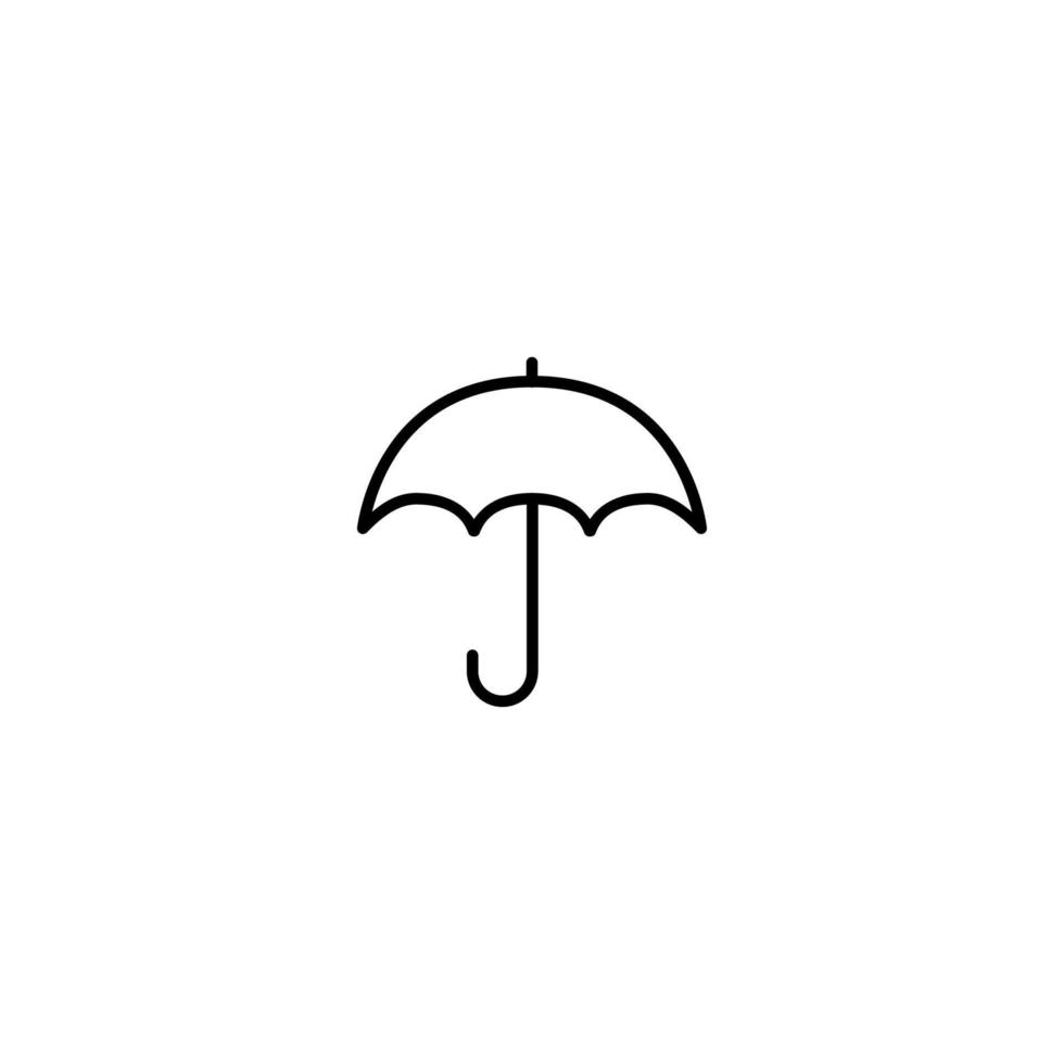 ilustração perfeita de vetor simples de ícone de guarda-chuva