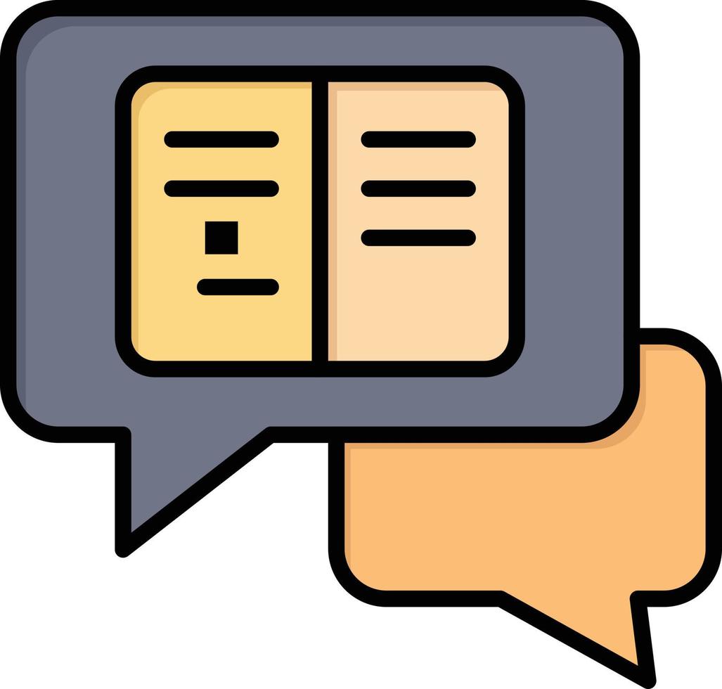 mensagens de bate-papo pop-up sms modelo de banner de ícone de vetor de ícone de cor plana