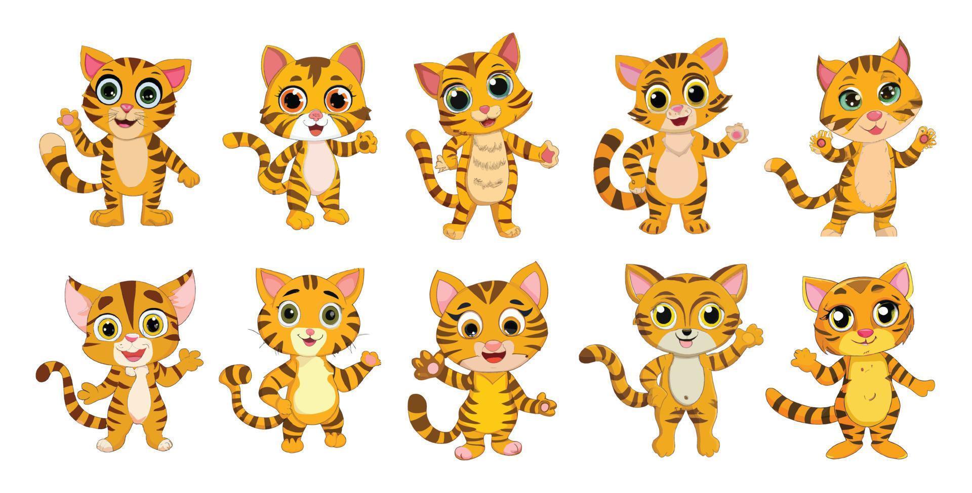 Conjunto De Desenhos Animados De Gato. Ilustração Vetorial De Raças De Gatos  Engraçados. Design De Personagem. Royalty Free SVG, Cliparts, Vetores, e  Ilustrações Stock. Image 179820906