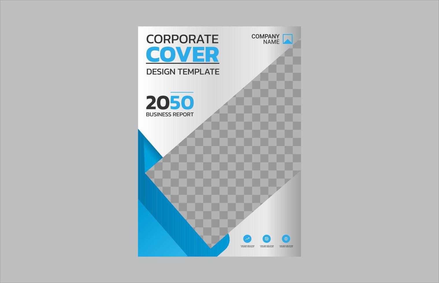 design de capa de livro corporativo criativo vetor