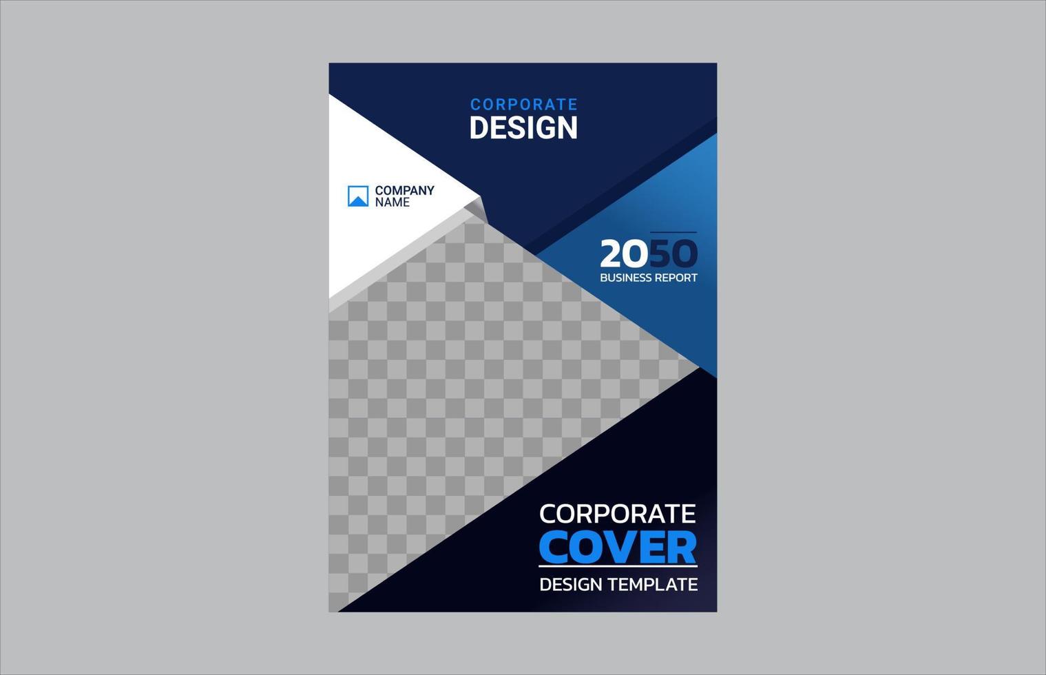 design de capa de livro corporativo criativo vetor