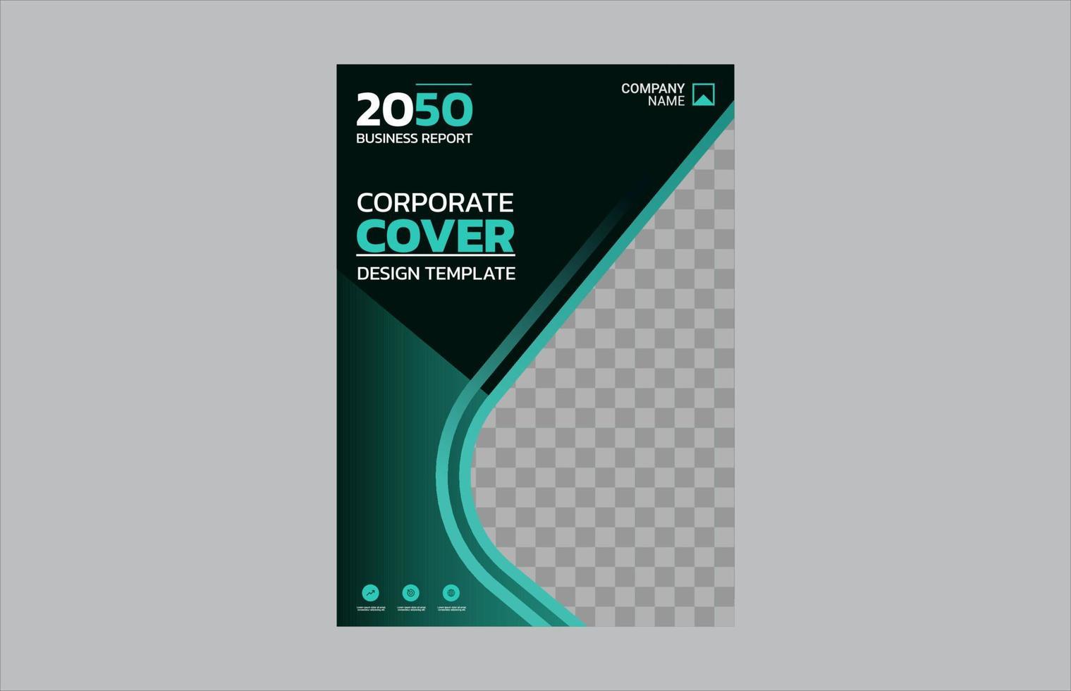 design de capa de livro corporativo criativo vetor