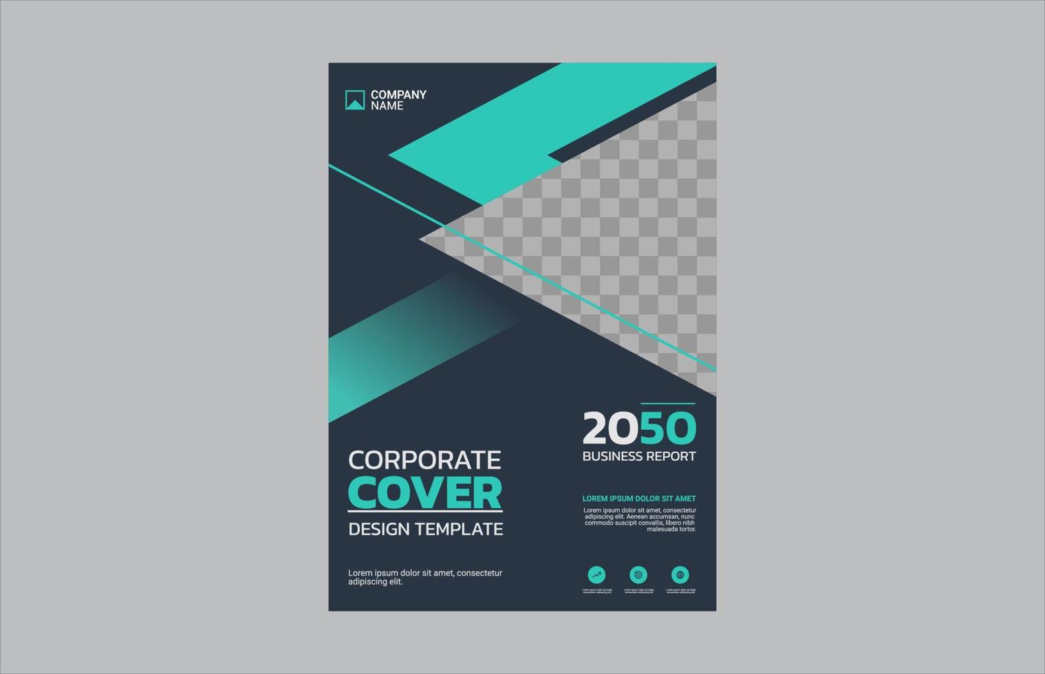 modelo de capa de livro corporativo profissional vetor