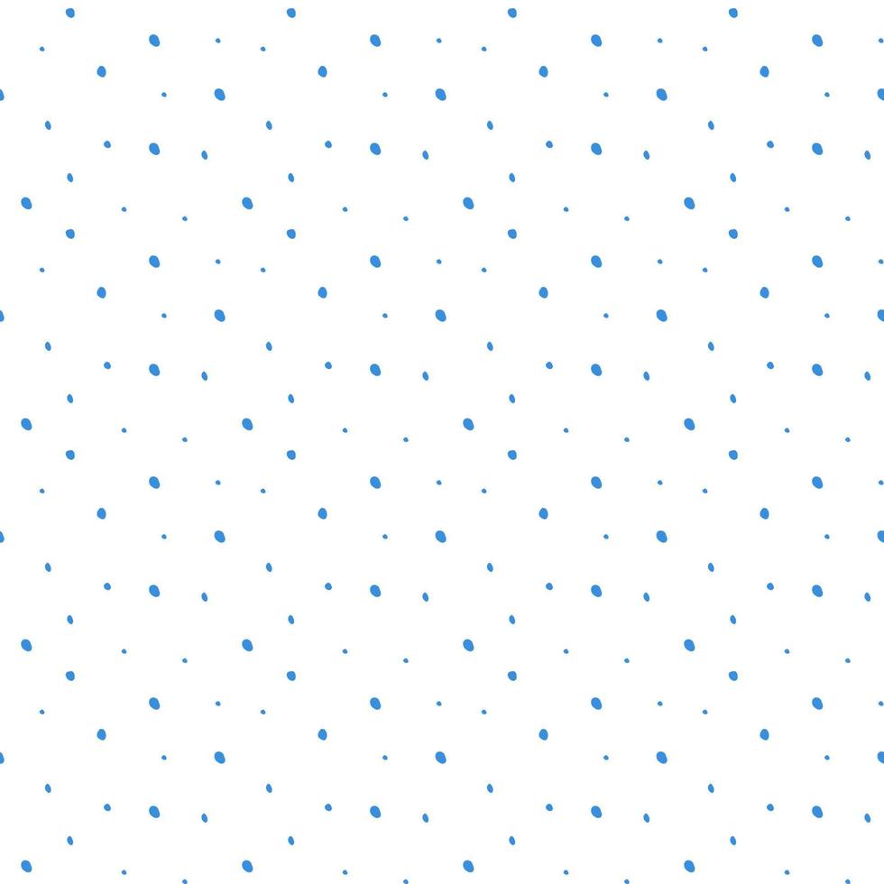 sem costura padrão geométrico de forma simples. pontos azuis em um fundo branco. ilustração vetorial vetor