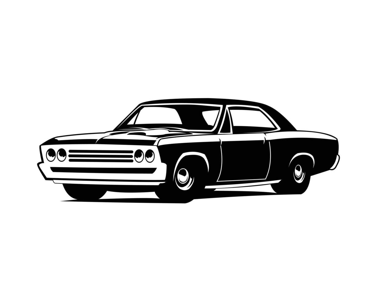 ilustração em vetor vintage muscle car.