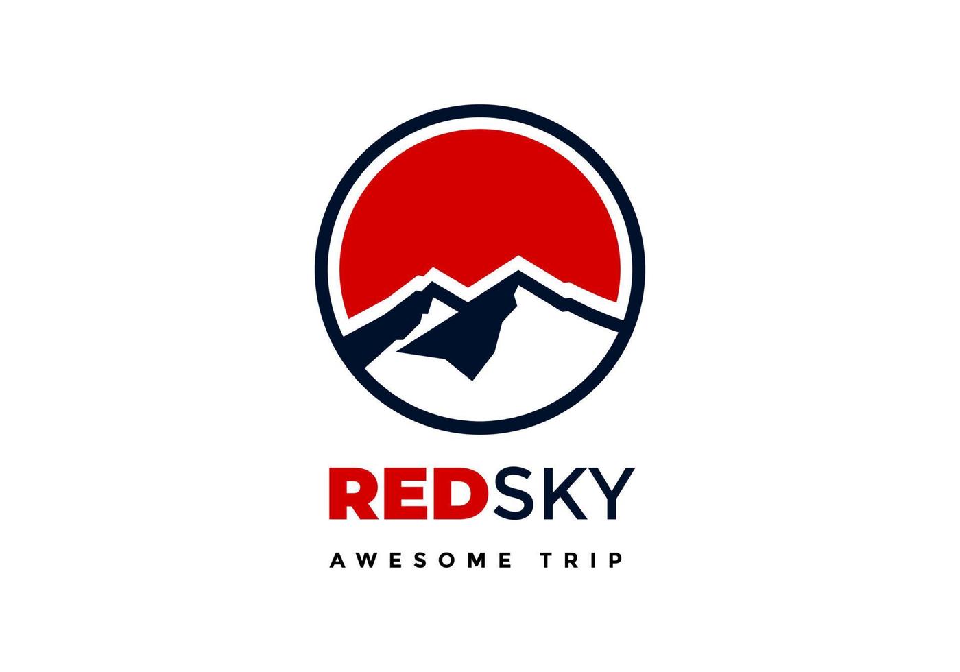 logotipo da montanha, adequado para atividades ao ar livre e aventura. vetor