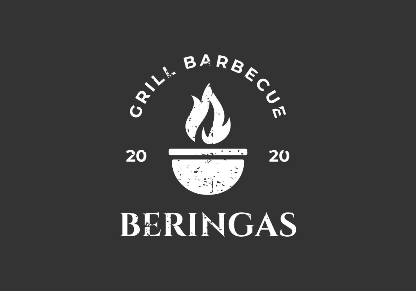 logotipo grill, perfeito para restaurantes e muito mais. vetor