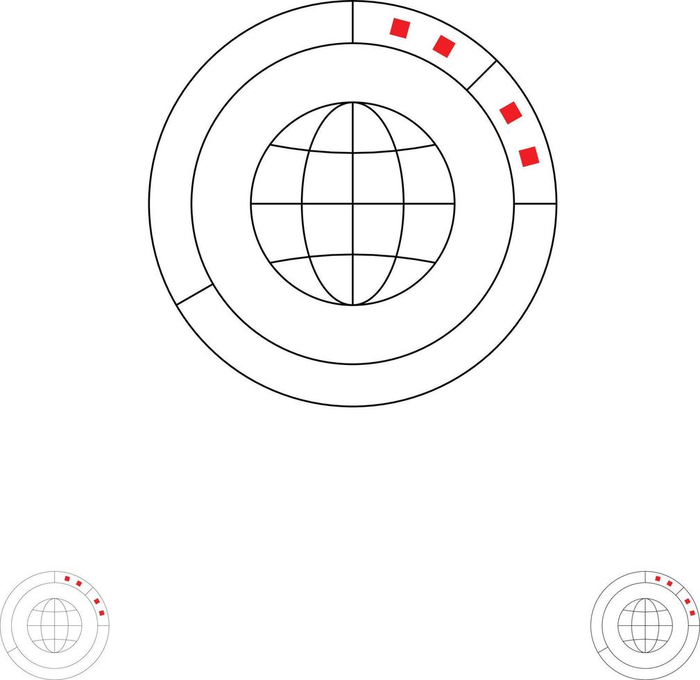 ícones de pino de marcador de mapa de localização plano e conjunto de ícones cheios de linha vector fundo azul