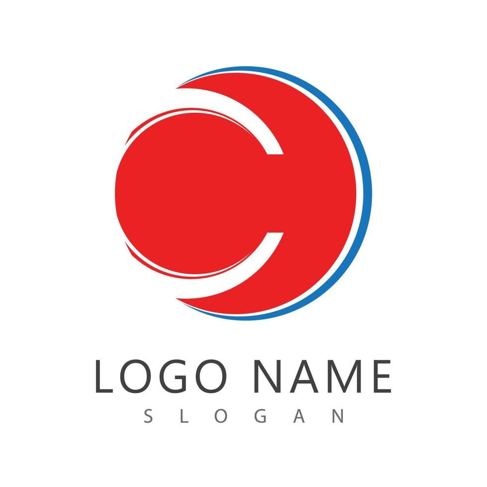 design de vetor de modelo de logotipo de círculo