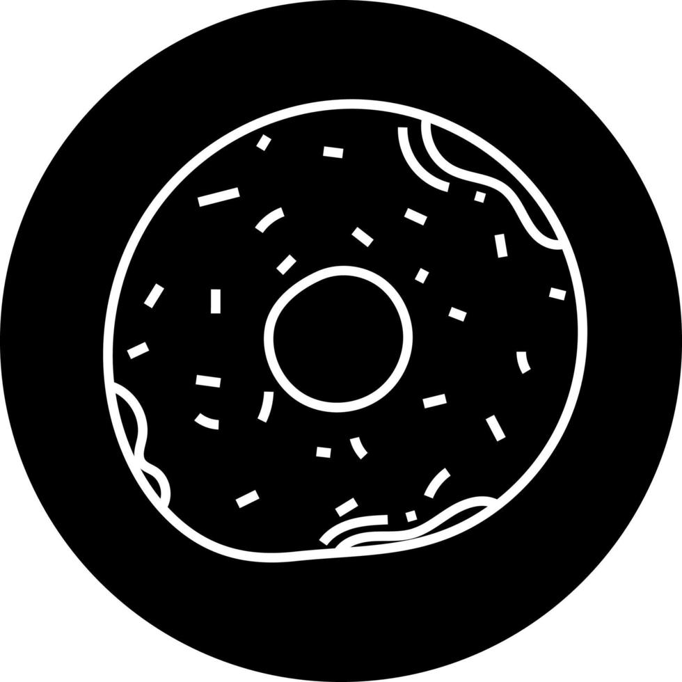 rosquinha doce, ilustração de ícone, vetor em fundo branco