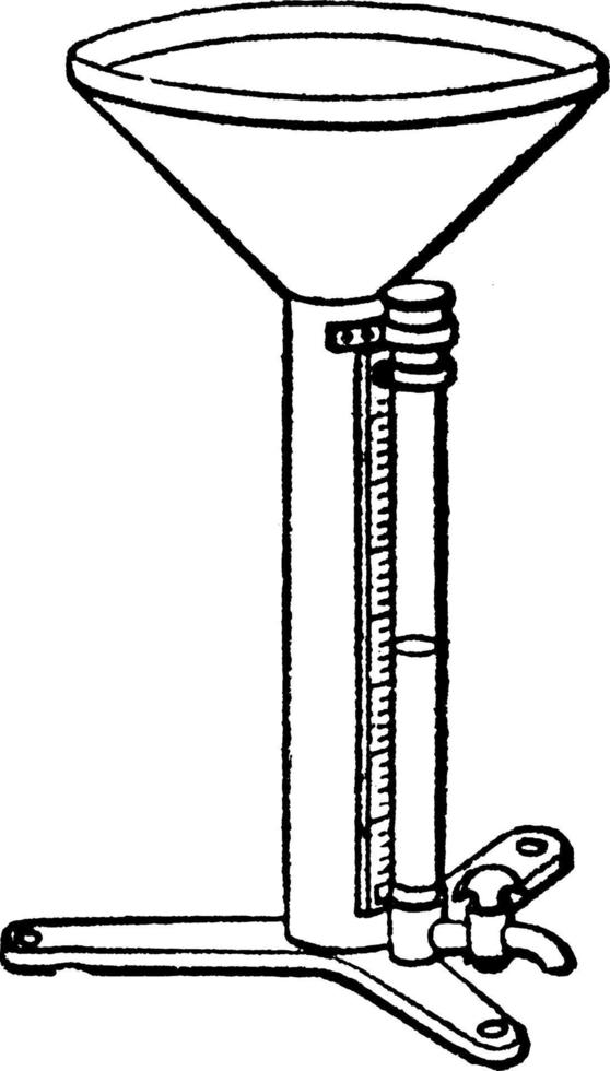 pluviômetro, ilustração vintage. vetor