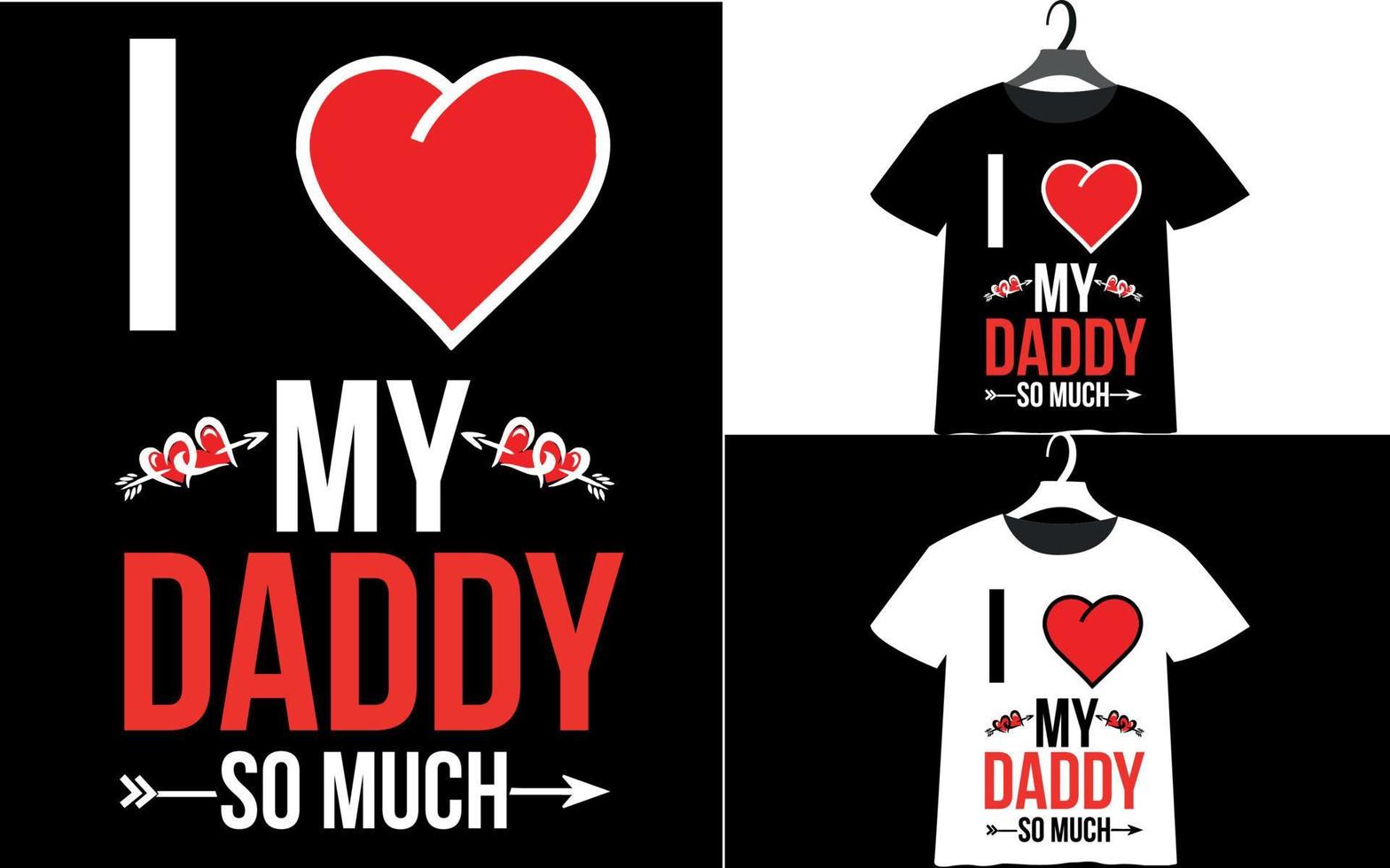 melhor design de camiseta de dia dos namorados pai vetor