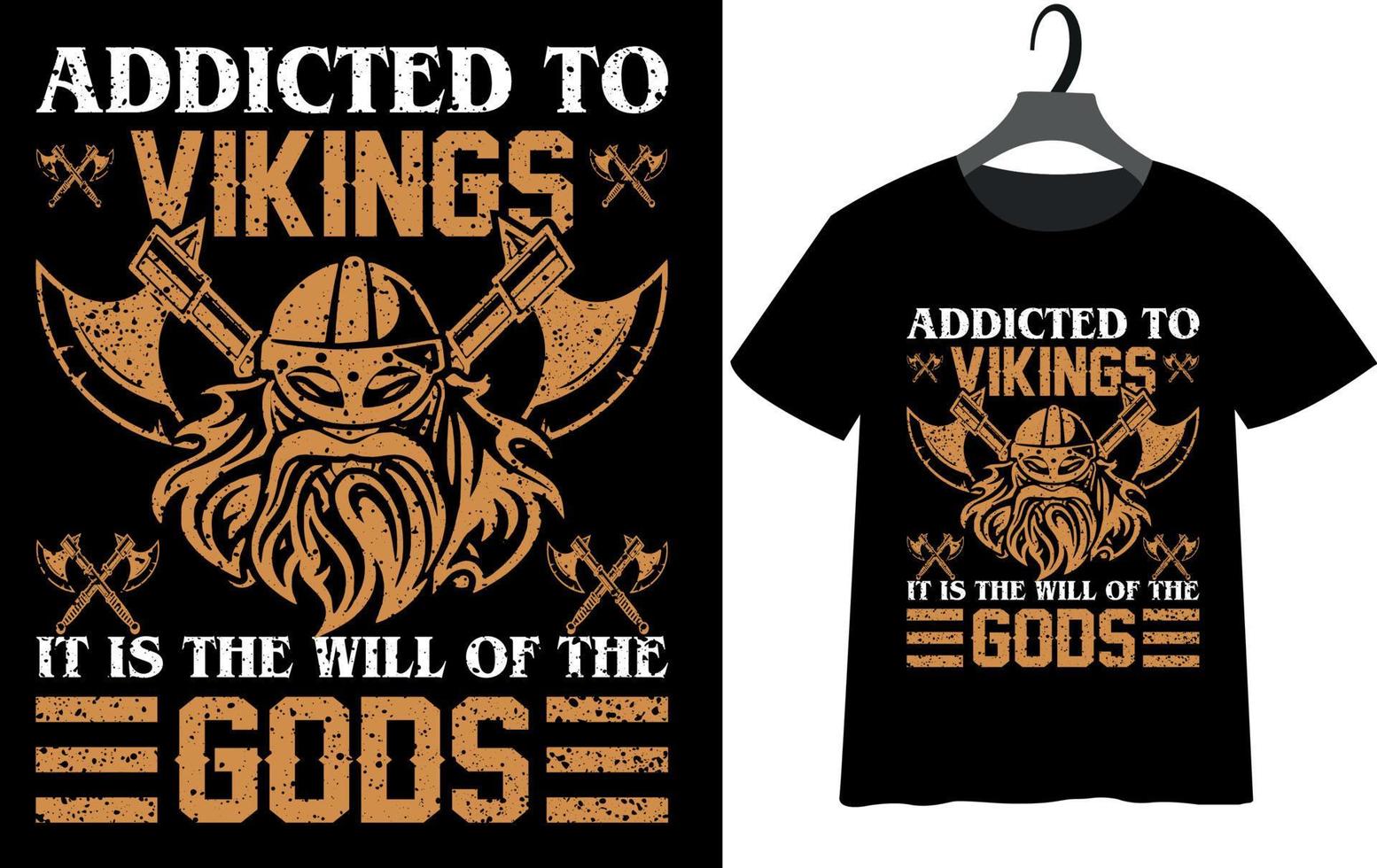 melhor design de camiseta viking vetor