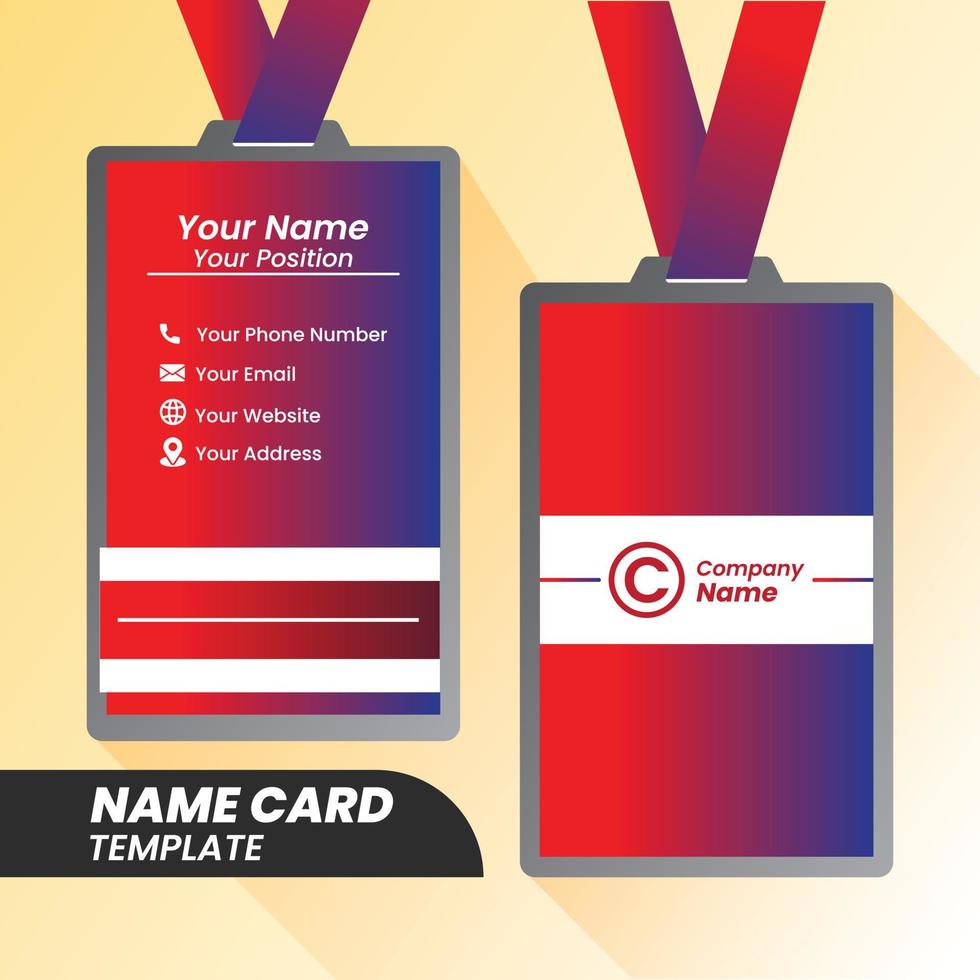 modelos de cartões de nome corporativos. cartões de nome modernos. layout de cartão de nome. vetor