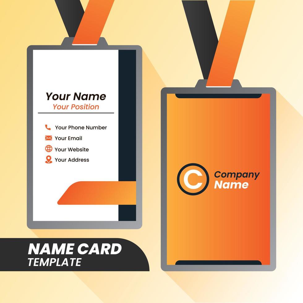 modelos de cartões de nome corporativos. cartões de nome modernos. layout de cartão de nome. vetor