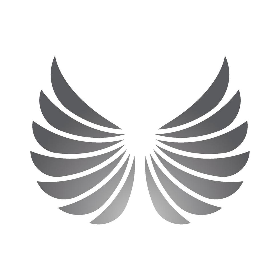 ilustração de design de logotipo de ícone de asa vetor
