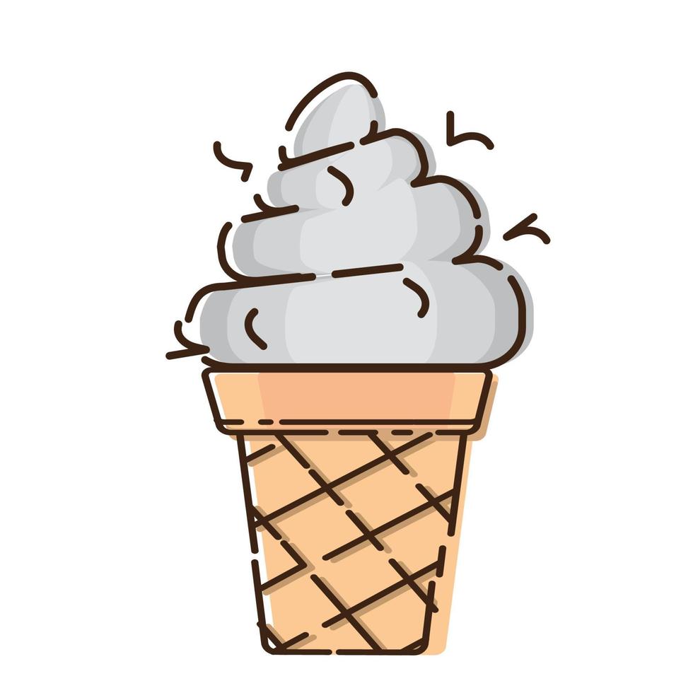 ilustrador vetorial de design de sorvete fresco eps 10 vetor