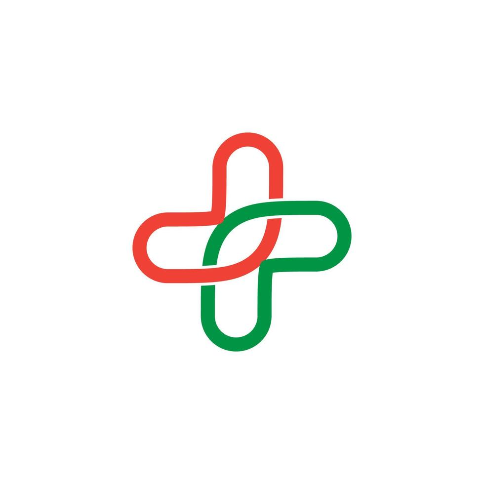 logotipo de farmácia simples, adequado para farmácias, hospitais, clínicas, farmácias, etc ilustração vetorial vetor