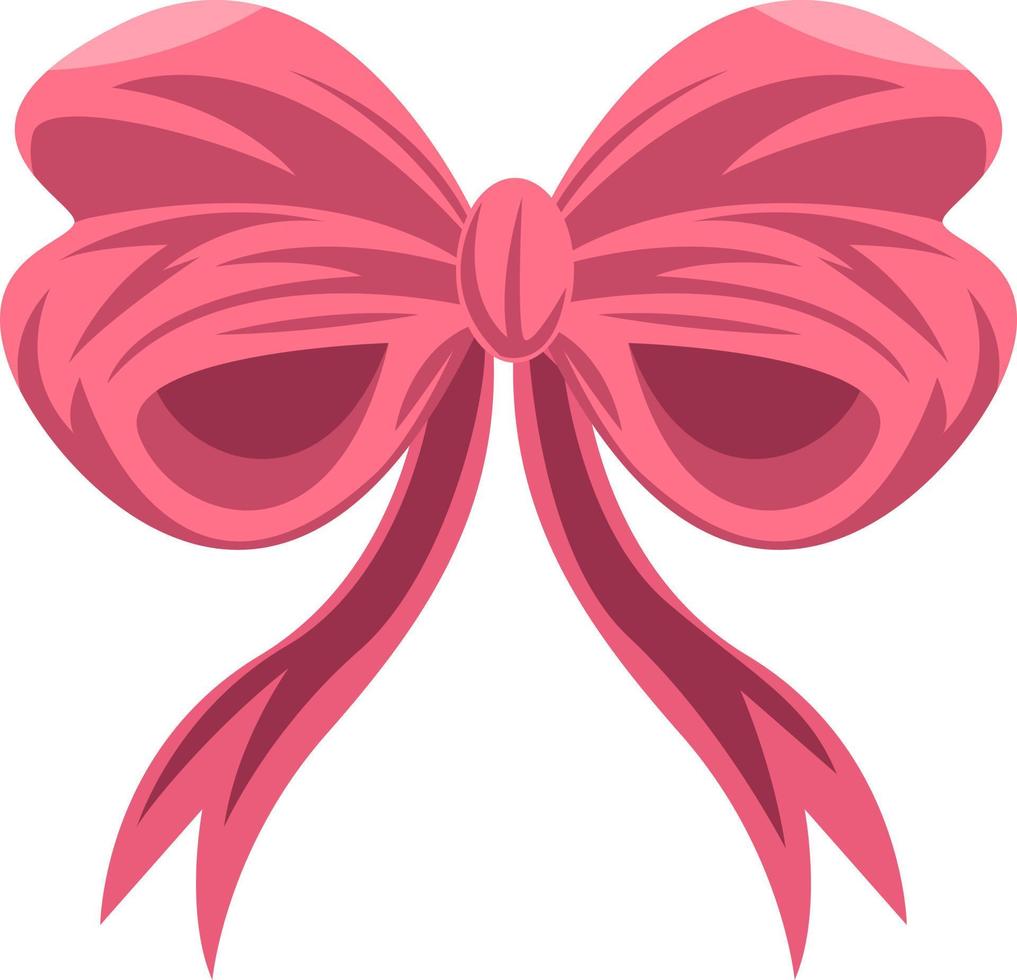 ilustração vetorial de fita feminina rosa em um fundo branco vetor
