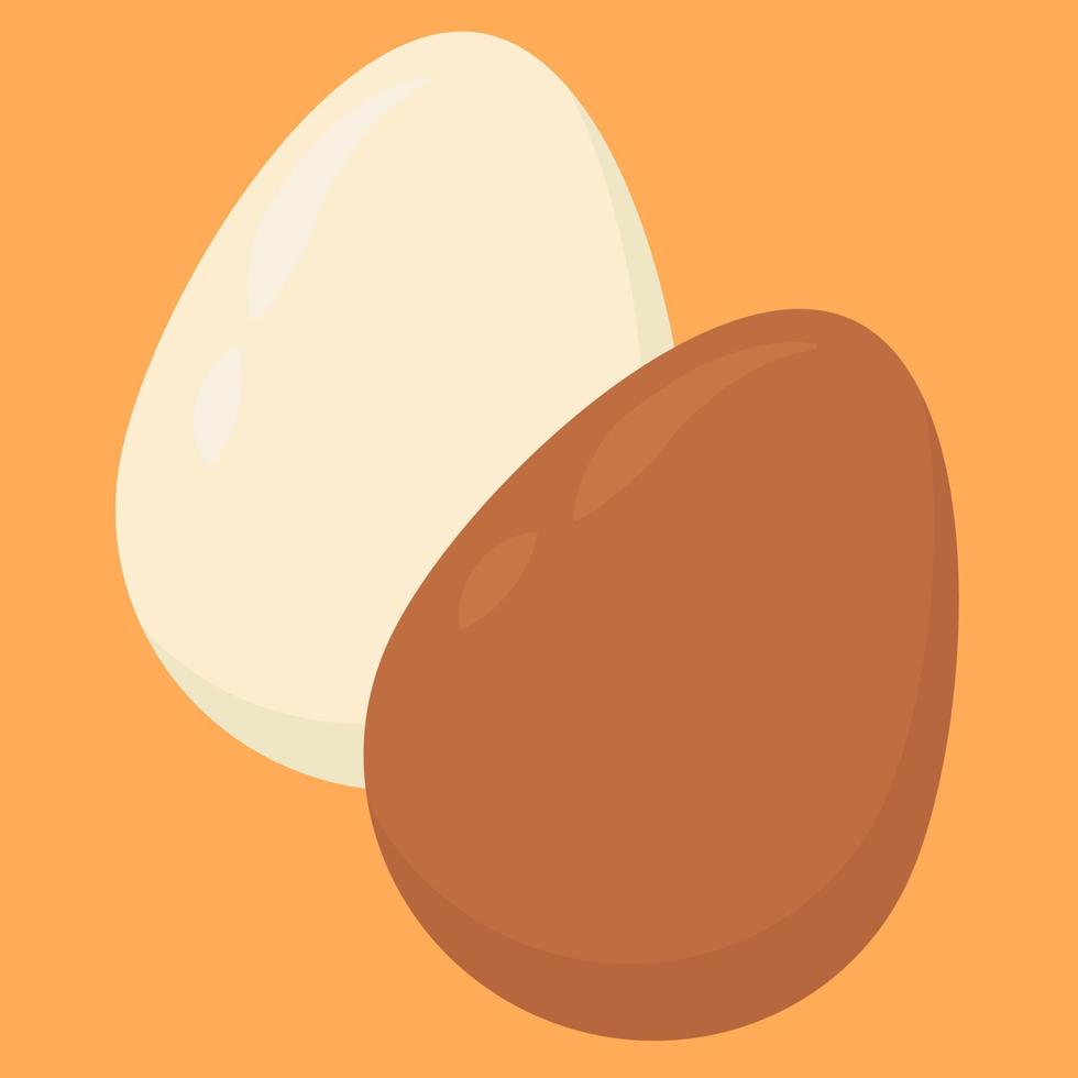 ovos de galinha, ilustração, vetor em fundo branco