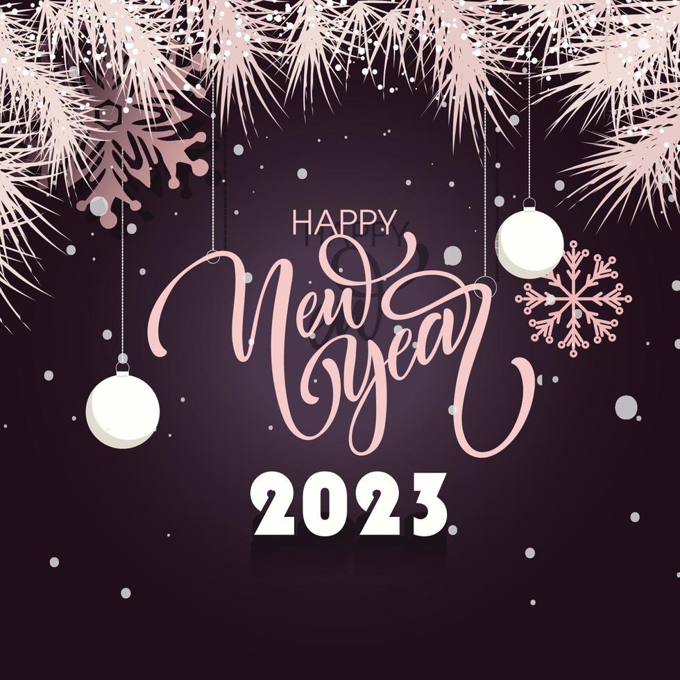 cartaz de festa de feliz ano novo vetor