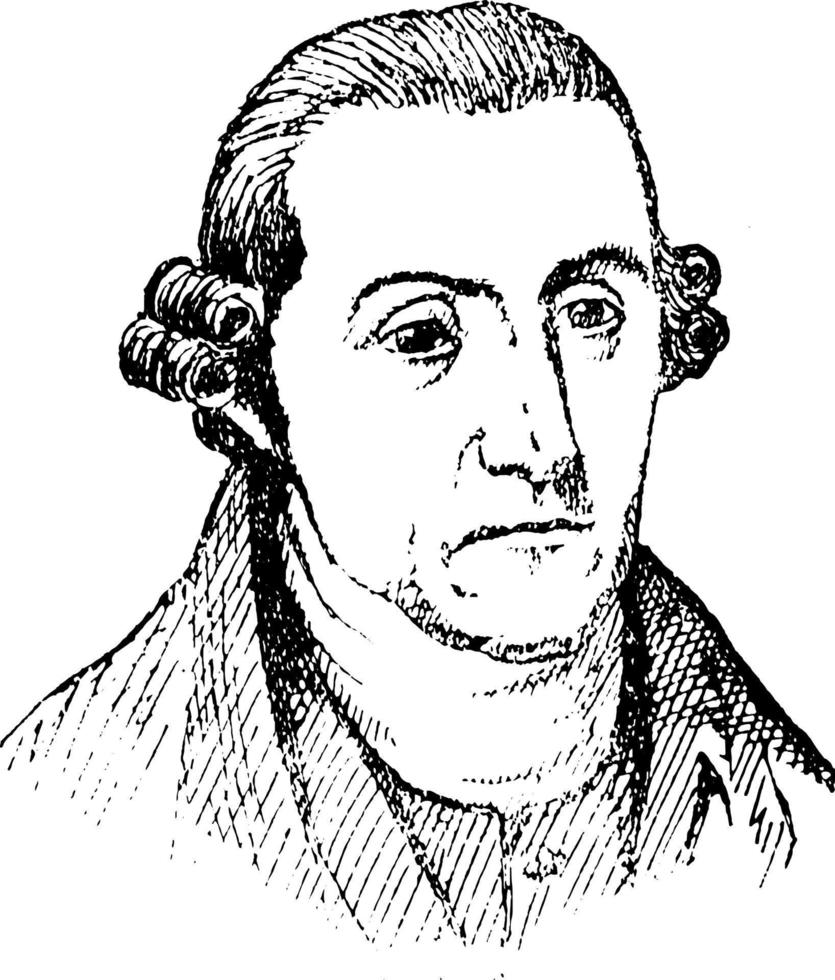 Patrick Henry, ilustração vintage vetor