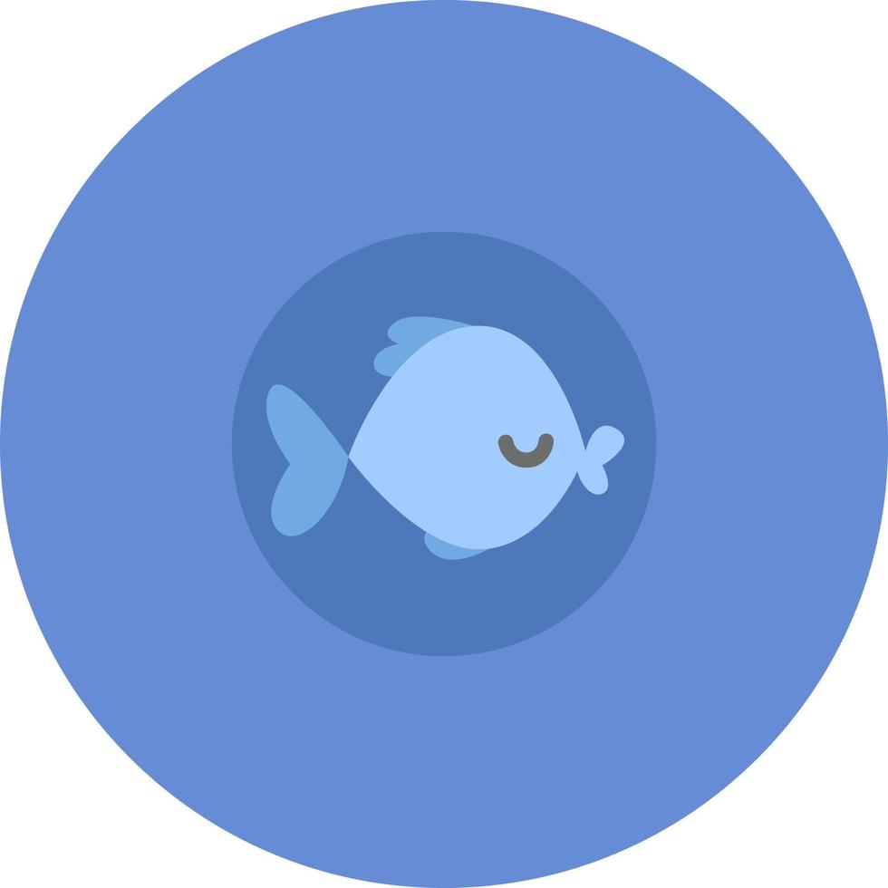 peixe azul, ilustração, vetor em um fundo branco.