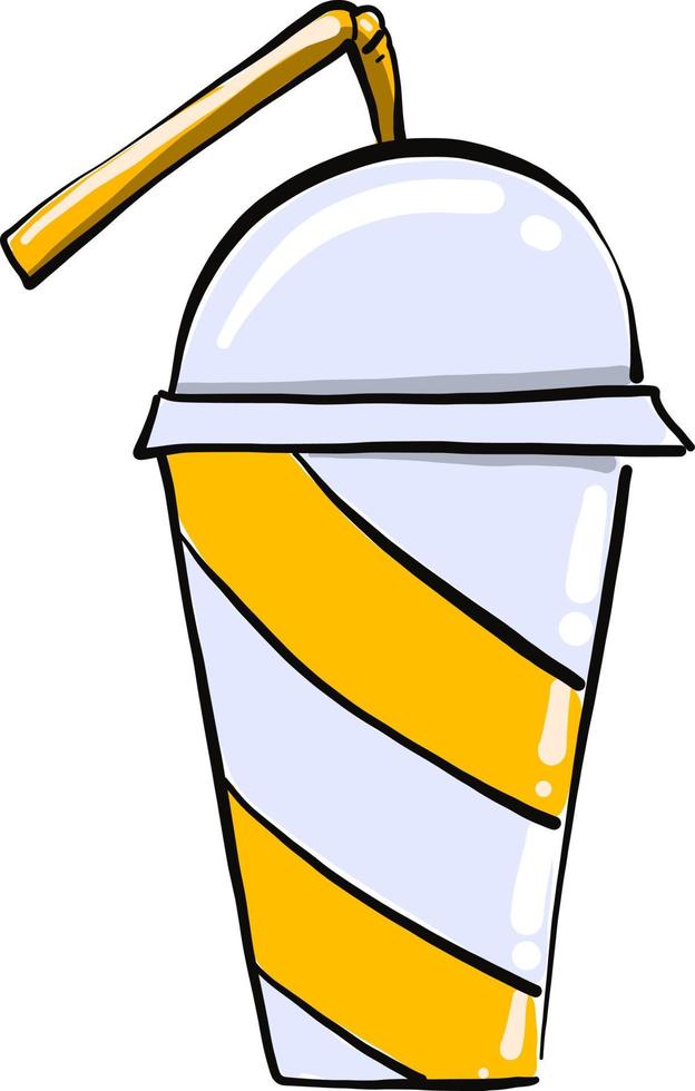 milkshake gostoso, ilustração, vetor em fundo branco