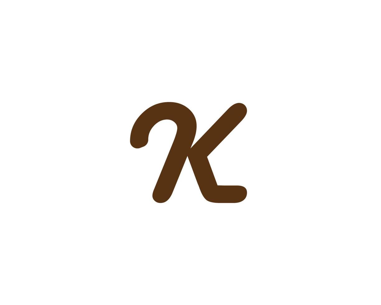 modelo de vetor de design de logotipo k kk