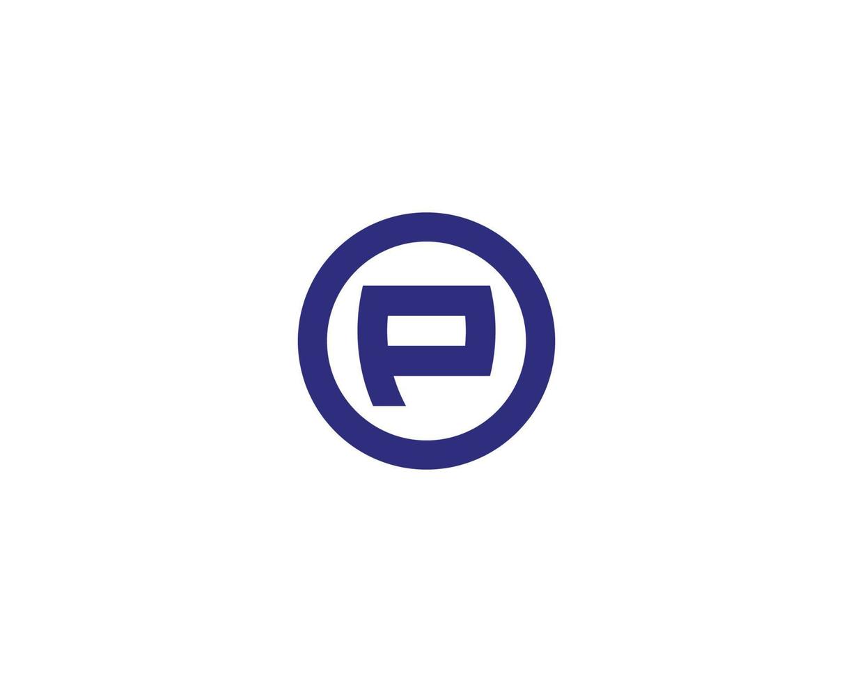 p modelo de vetor de design de logotipo