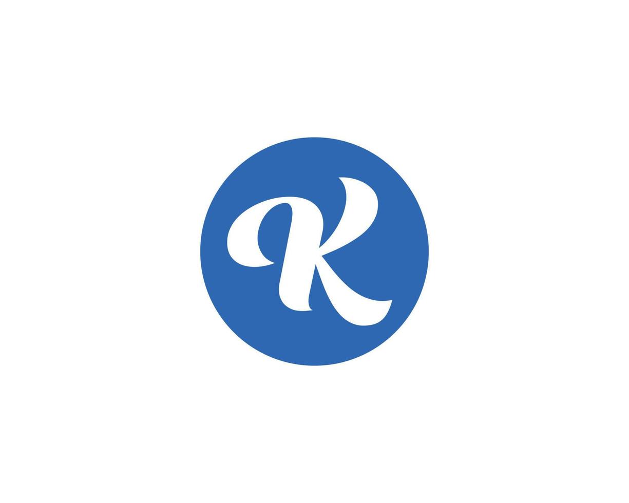 modelo de vetor de design de logotipo k kk