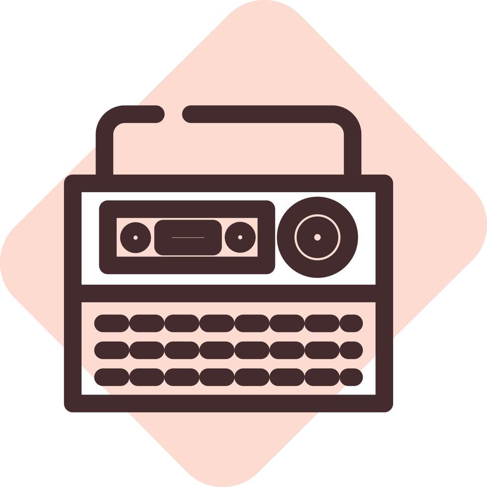 dispositivo de rádio de transmissão, ilustração, vetor em um fundo branco.