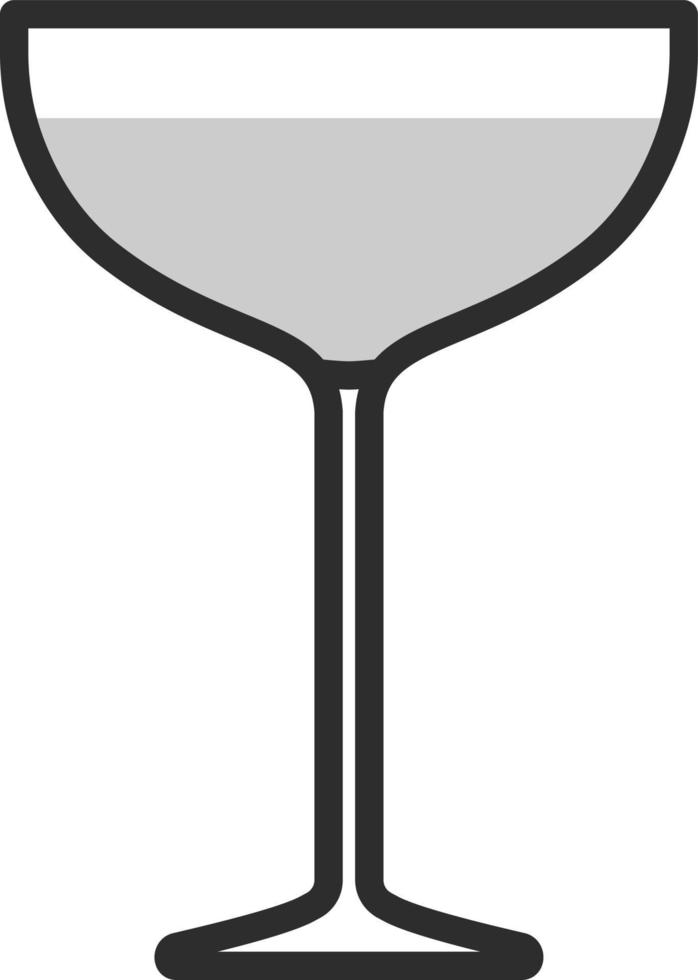 copo de martini de aviação, ilustração, sobre um fundo branco. vetor