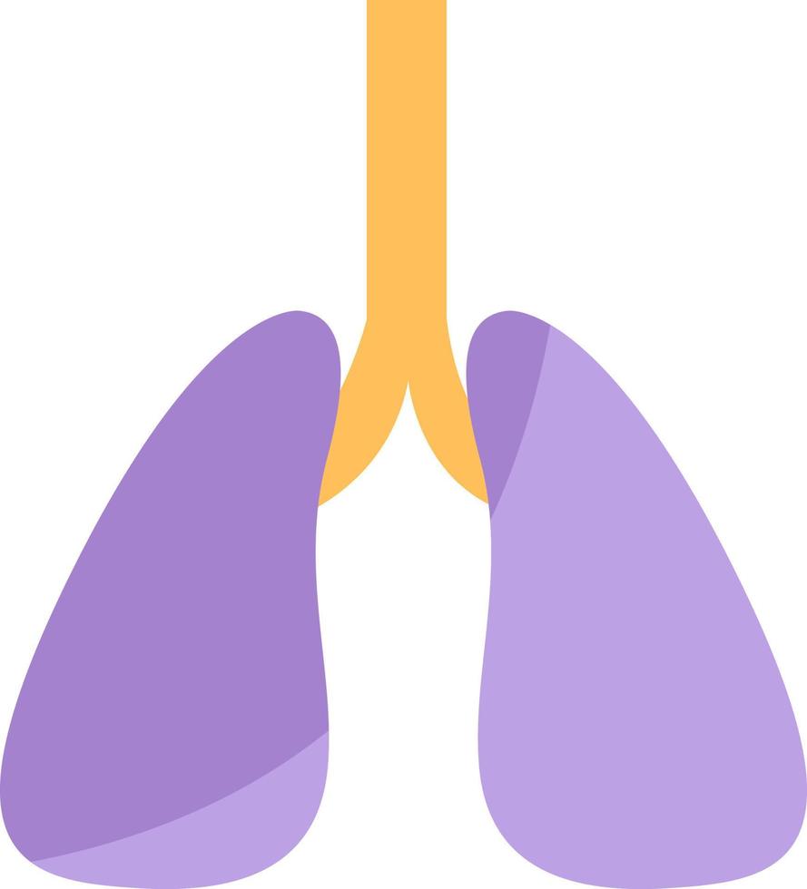 pulmões saudáveis, ilustração de ícone, vetor em fundo branco