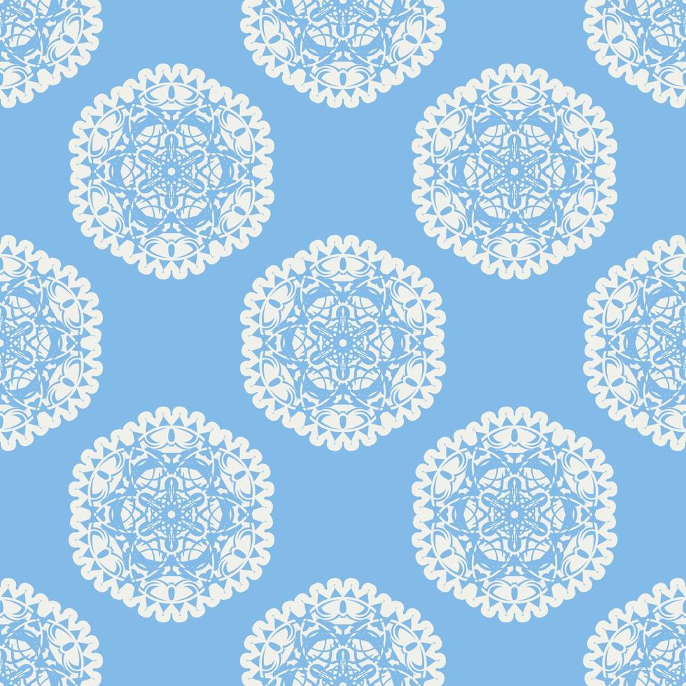 quatrefoil sem costura padrão geométrico, fundo, ilustração vetorial em azul menta, cor turquesa suave e branco. vetor