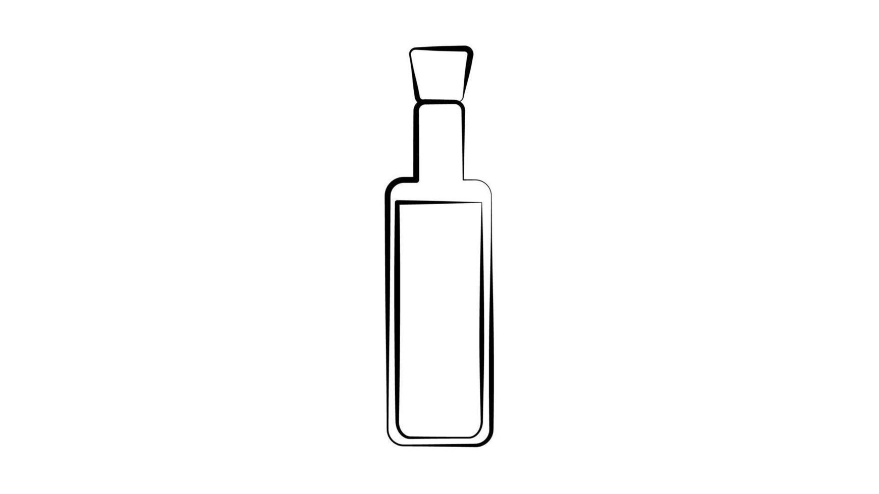 ícone de vetor de óleo de garrafa. ícone de vetor de desenhos animados isolado no óleo de garrafa de fundo branco