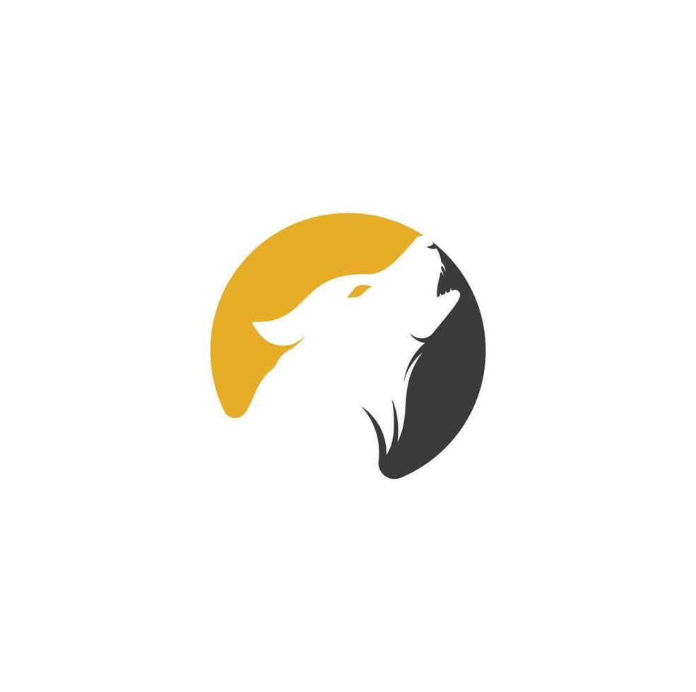 design de logotipo de lobo. design de logotipo de lobo profissional moderno. vetor de logotipo de cabeça de lobo