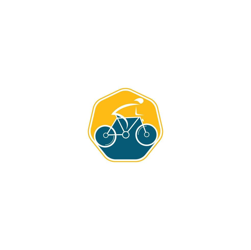 design de logotipo de vetor de bicicleta. identidade de marca corporativa da loja de bicicletas. logotipo da bicicleta.